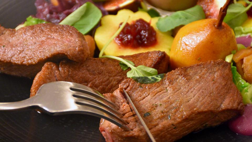 Medallion of venison from the game menu