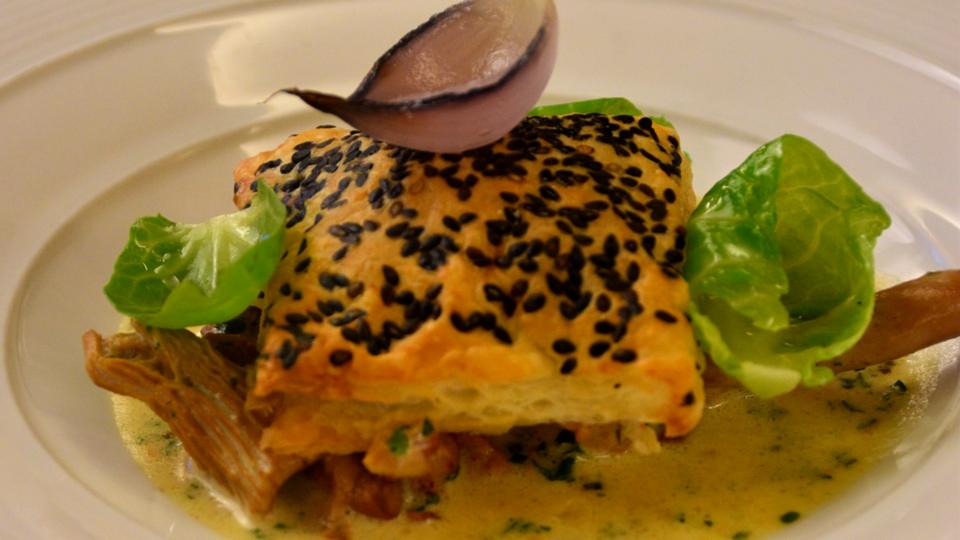 Feuilleté aux chanterelles